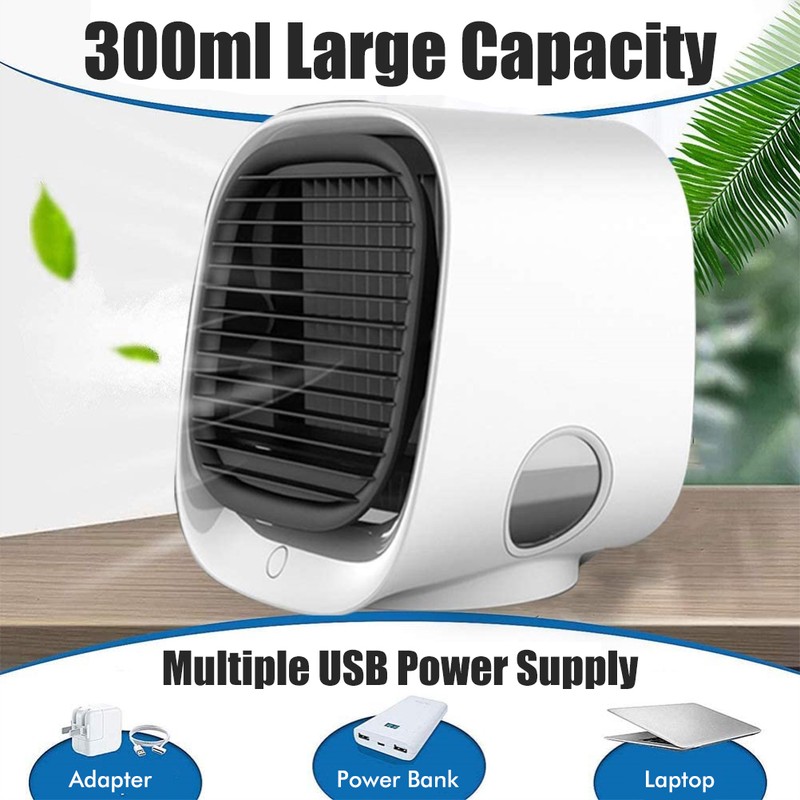 Portable Air Cooler USB Charging Air Fan Quiet Desktop Cooling