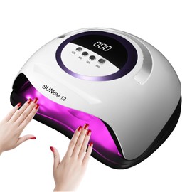 UV Lamp for Gel Nails, Professional Nail 300 W UV Lamp for Nail Design with 72 LEDs, Car Sensor, 4 Timers