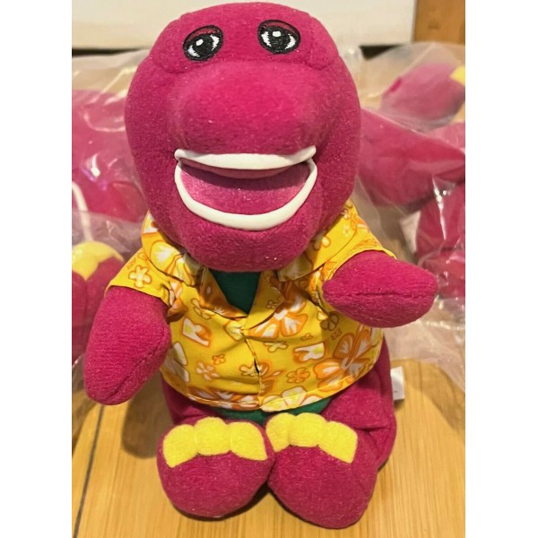 Barney VINTAGE BARNEY the Purple Dinosaur Small Plush 2002 6"