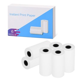 CalineGam 6 Rolls Printing Paper for Children's Camera, Instant Printing Thermal Paper, Printer Paper, Thermal Printer Paper for Most Children, Instant Camera (2.16 inches x 1.1 inches)