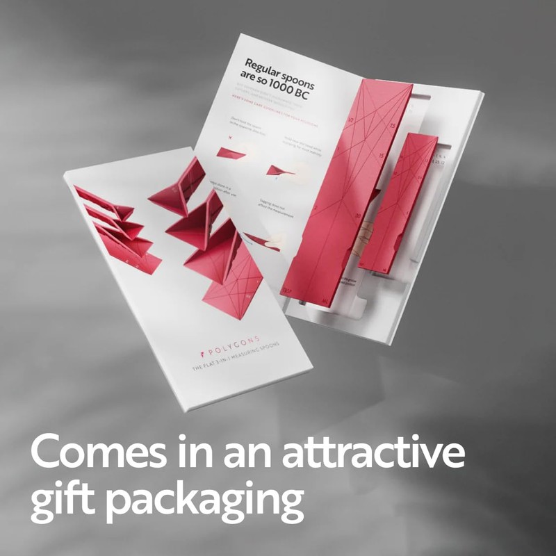 POLYGONS - Original Flat 3-in-1 Folding Measuring Spoons | 2