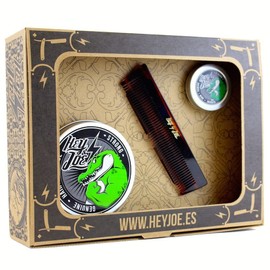HEY JOE - Pomade Survival Kit Strong | Strong Pomade Kit Contains The Pomade 100ml, 15ml. and Our Handmade Pocket Comb