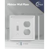 ZILLSEA 2-Pack Combination 1 Toggle/1 Duplex Wall Plate, Metal Light