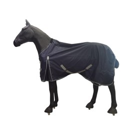 BARN & STABLE 600D 3000mm/3000mvp Super Breathable & Waterproof Horse Rain Sheet, Turnout Blanket Sheet for Horse with Leg Strap - no Fill