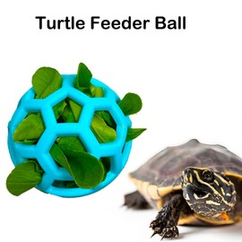 VZqola 6 Pcs Tortoise Treat Ball with Adjustbale Leash Skateboard Trutle Enrichment Toys Feeder Training Harness Strap Pet Leash Tortoise Rope Turtles Feed Treat Ball Small Pets Accessories