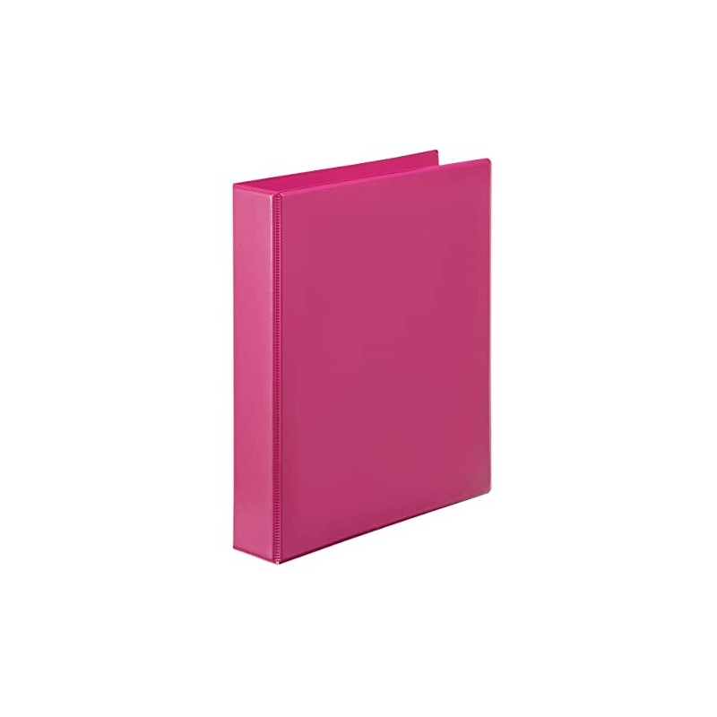 MARBIG(R) A4 Clearview Insert Binder, 2D Ring 25 mm, Pink