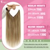 YoungSee Wire Hair Extensions 20inch 100g Invisible Wire Human Hair