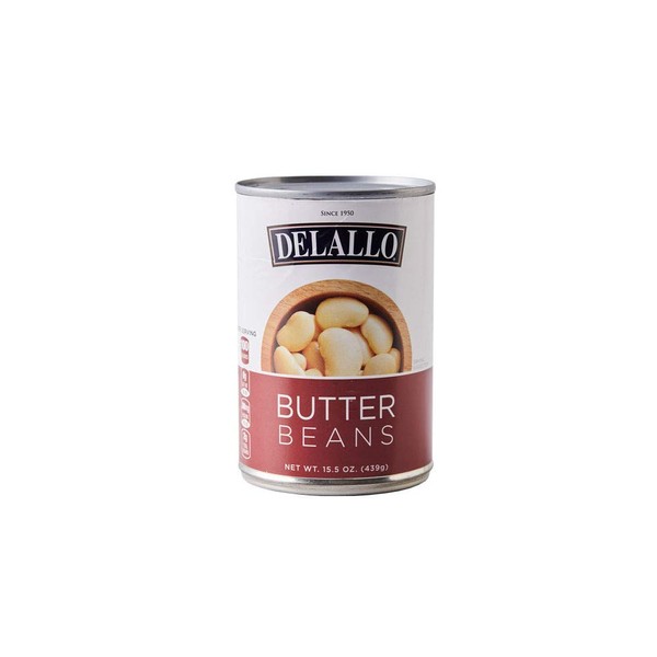 Delallo Butter Beans, 15.5000-Ounce (Pack of 12)