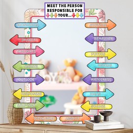 Colorful Bulletin Board Decorations Set Kids Inspirational Wall Decals Posiotive Affirmation Decor Stickers for Classroom Motivational Saying Paper Cutouts for Nursery School Teacher Chalkboard Supply