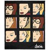 INTIMO MTV Daria Character Panel Faces Plush Fleece Throw Blanket