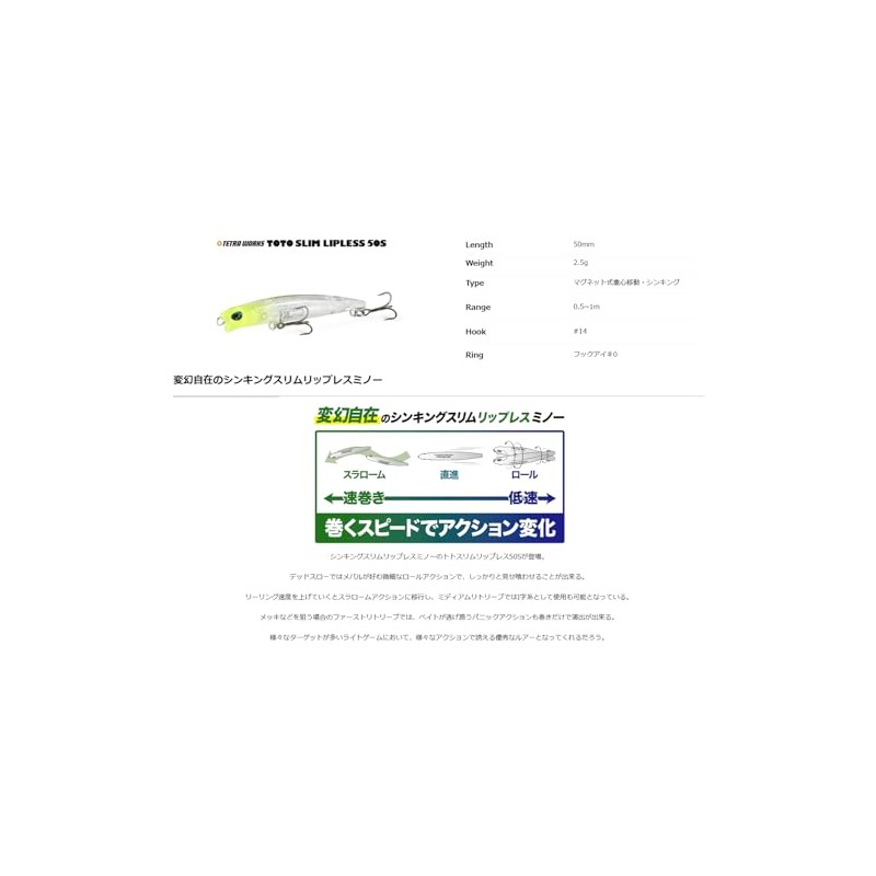 デュオ(Duo) テトラワークス トトスリムリップレス50S CVA0965 ハクEX
