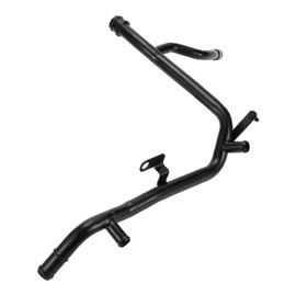 Hihaha No.06A121065CA Engine Coolant Crossover Pipe for Volkswagen Beetle 2003-2005 Lower Coolant Hose Good Sealing Metal 1 Pcs Black