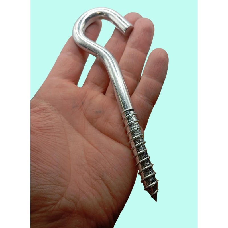 LLB Pack of 10 Screw-in Hooks Large Heavy Duty Cup