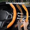 Amiss Car Wood Grain Steering Wheel Cover, Car Interior Accessories,