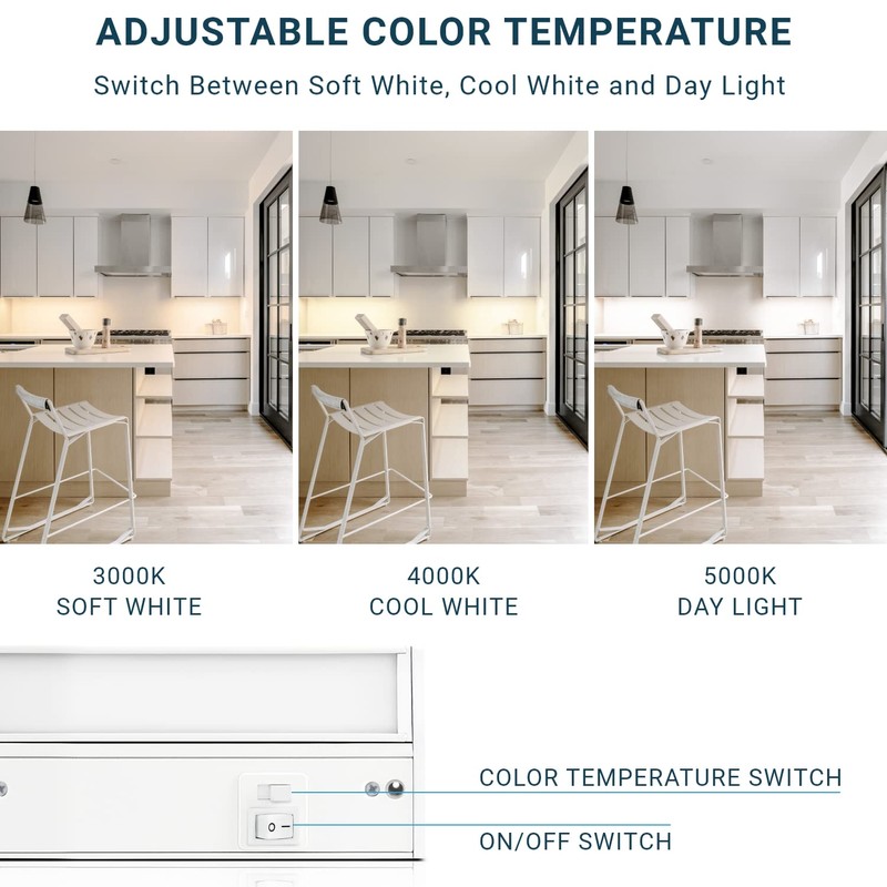 Parmida LED Technologies LED Swivel Under Cabinet Lighting, Hardwired or