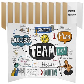 10 PCS 40" x 28" Trifold Poster Board,Tri Fold Display Board,Hard & Thick Corrugated Boards for Presentations, Science Fair, School Projects, Event Displays and Trifold Picture Board