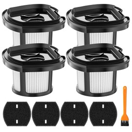 4 Pack 2284w Vacuum Replacement Filter for Bissell Pet Hair Eraser Filter Hand Vacuum 2284W 2390 2389 2390A, Compare to Parts # 1614212 1614203 1614204, 4 Mesh Filters and 4 Foam Filters