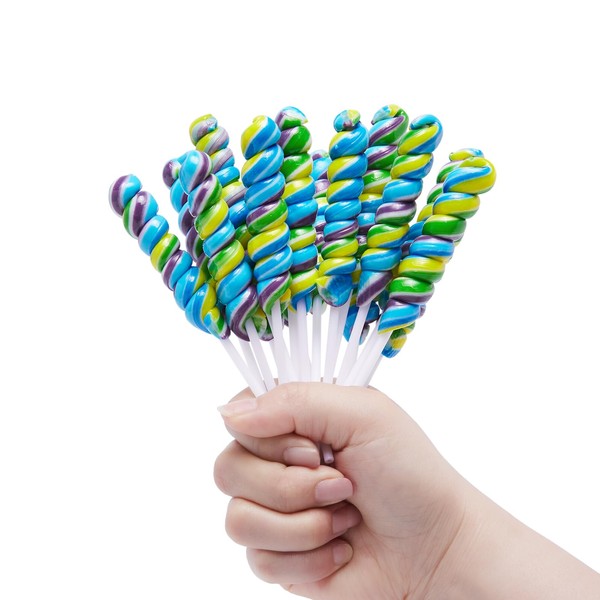 Twist Rainbow lollipops,Individually Wrapped Bulk Unicorn,for Kid's Birthday Party,12g Guava