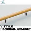 Handrail Bracket Heavy Duty Wall Mounted Antique Bronze V Style,