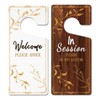 2 Pack In Session Door Sign for Therapists Please Do