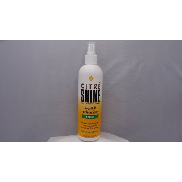 Citre Shine Mega Hold Finishing Spray Styler 12oz For Dry