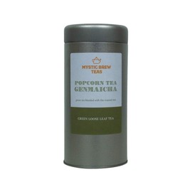 Mystic Brew Teas Genmaicha Popcorn Loose Leaf Tea 100 Grams Caddy