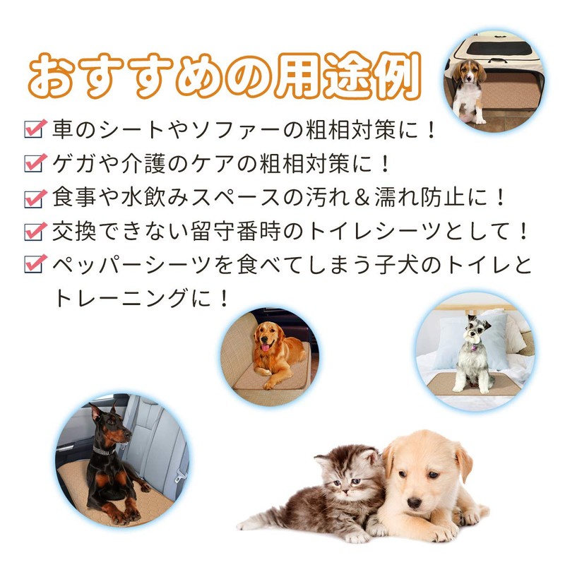 Pet Mat, Washable, For Cats and Dogs, Pee Pad, Dog