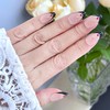 Handmade Press-On Nails, French Tip Press-On Nails, Handcrafted Black Short