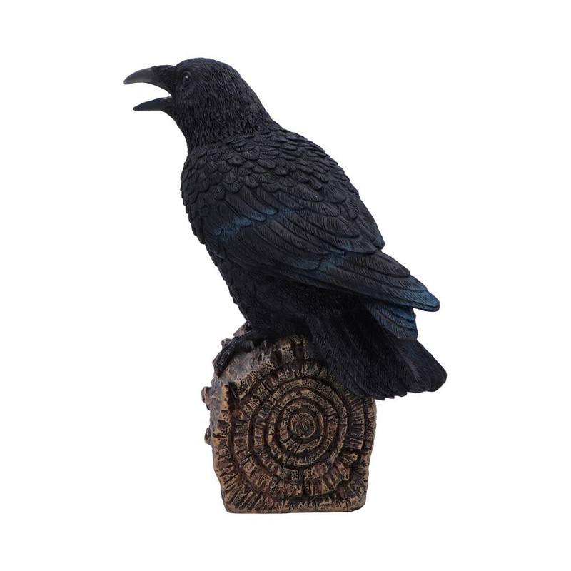 Nemesis Now Ravens Cry Figurine – Motion-Activated Black Raven on