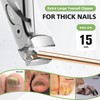 BALUCA Ergonomic Nail Clipper for Seniors - Toenail Clipper for