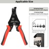 Wire Stripper Red Black with Ergonomic Handles