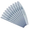 TNBL Nail File Professional Quality (80/80 Grit Half Moon Zebra)