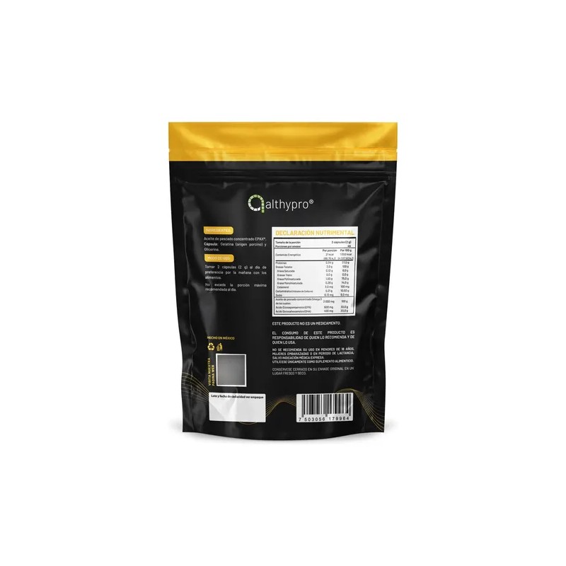 Omega3 Epax Noruego Alta Concentración Pouch 90caps Althypro