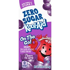 Kool-Aid Sugar-Free Grape On-The-Go Powdered Drink Mix 6 Count