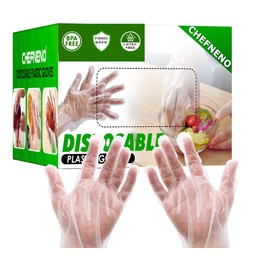 CHEFNENO Disposable Food Prep 700 Gloves (350 Pair) Plastic Disposable Gloves Kitchen Cooking Cleaning Food Handling Gloves (700 PCS)