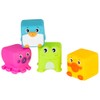 Playgro Grip and Stack Cubes - Soft Building Blocks for
