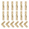 sourcing map 18Pcs Invisible Brass Barrel Hinge, 20x4mm Concealed Hinges,
