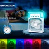 LUXVI Ventilador de Escritorio y Humidificador con Luz LED: Refresca