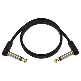 D'Addario Accessories Instrument Cable, 1/4", Flat-Right Angle, 2 in (PW-FPRR-02)