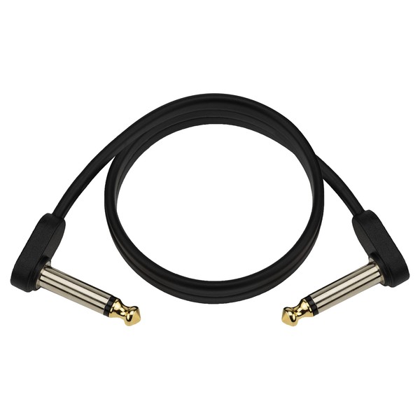 D'Addario Accessories Instrument Cable, 1/4", Flat-Right Angle, 2 in (PW-FPRR-02)