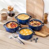 vancasso Starry Soup Bowls with Handles, 30 Oz French Onion