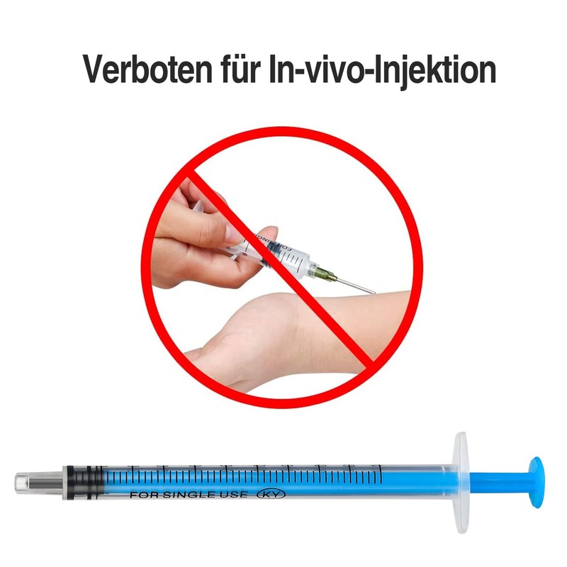 1 ml Small Syringe Sterile, Pack of 40 Plastic Syringes