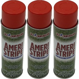 Ameri-Stripe Red Athletic Field Paint - (3) Three Can Pack 18 oz. of Paint per Can