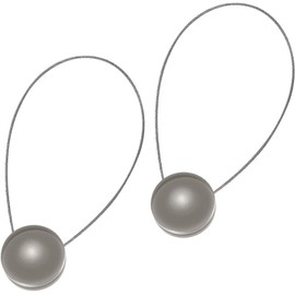 LegendTech 2pcs Magnetic Curtain Tiebacks Curtain Buckles Brackets Curtain Clips Cat's Eye Home Window Living Room Office Decoration Dark Grey