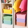 Menkxi 6 Pcs Large Plastic Storage Bins with Lids 14.4