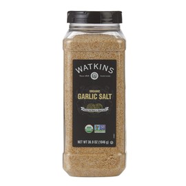 Watkins Gourmet Spice, Organic Garlic Salt, 36.9 oz. Bottle, 1 Count (21824)
