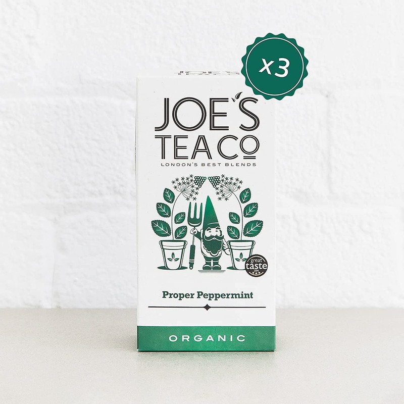 Joe's Tea Co. Proper Peppermint (3x15ct) - Organic Peppermint Tea