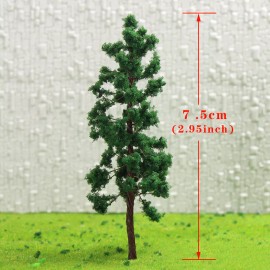 Evemodel D8030 20pcs OO HO Scale Model Trains Layout Iron Wire Trees 80mm Railroad Layout