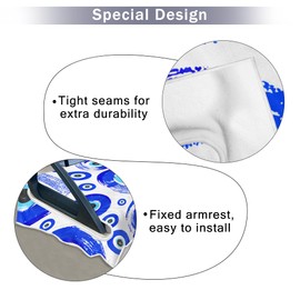 ENYORSE Golf Cart Seat Covers - Ethnic Style Golf Cart Towel Blanket for 2/4 Seater, Soft & Breathable Microfiber, Keeps Seats Cool & Comfortable, 51”x31”, Fits EZGO/Yamaha/Club Car, Blue Circle