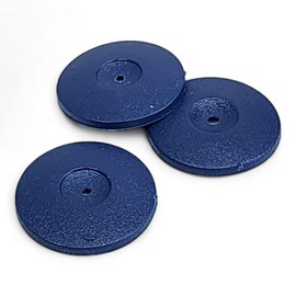500 Pack - Plastic Cap Washers, Use with Nails or Screws, 1" Inch Diameter - Great for Roofing Nails, Roofing Felt, Tar Paper & More! (Blue)